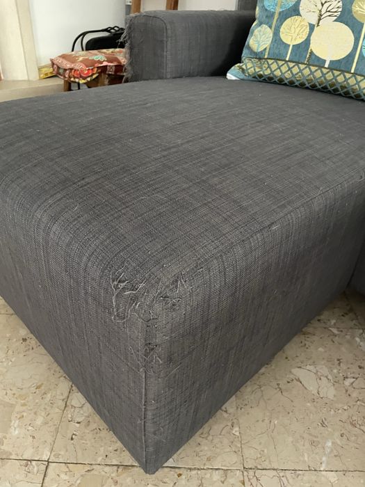 Sofá Chaise Longue Cinzento