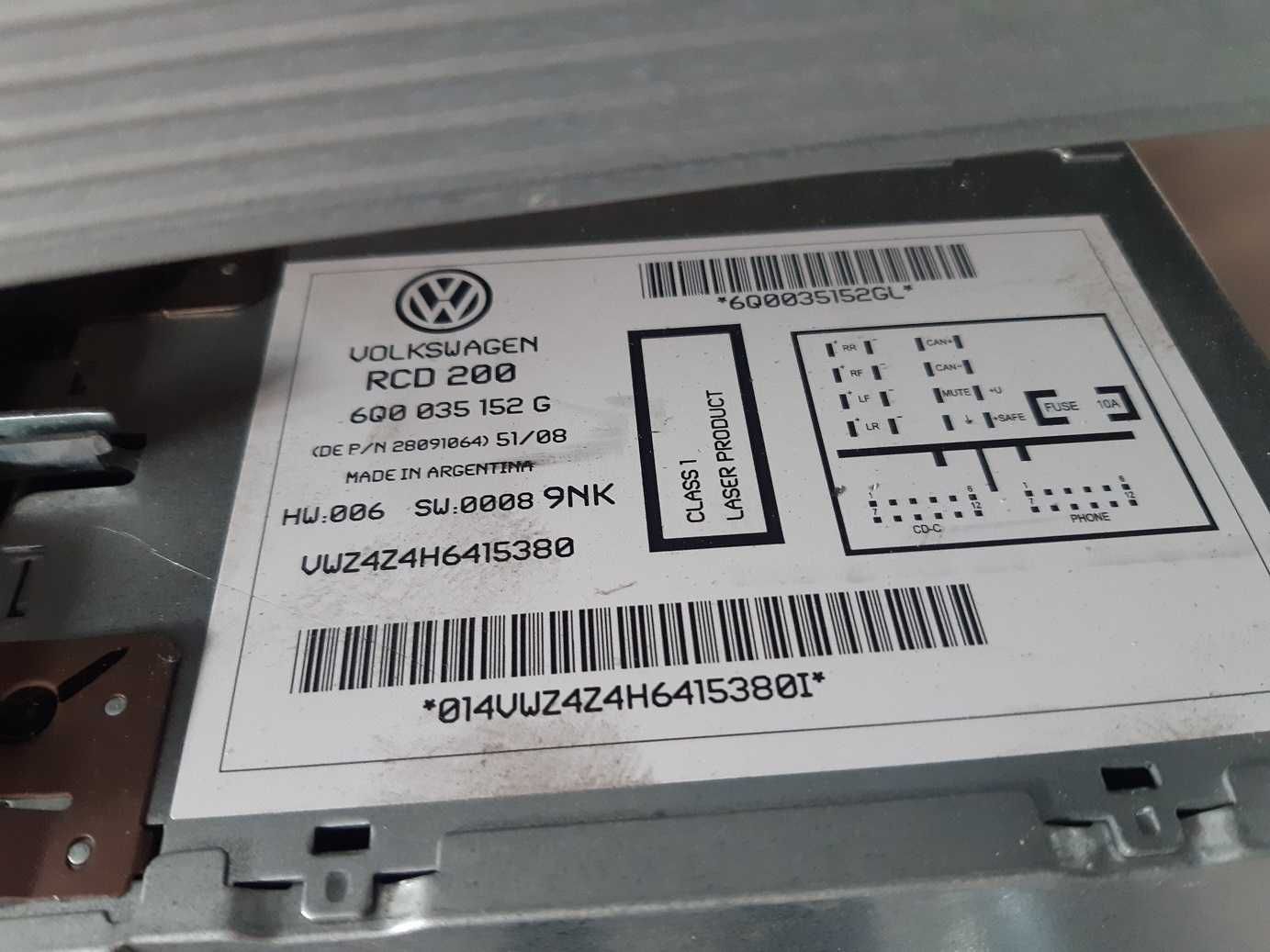 Passat b5 - radio RCD 200