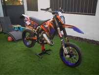 ktm exc 125 (2 tempos) supermoto matriculada