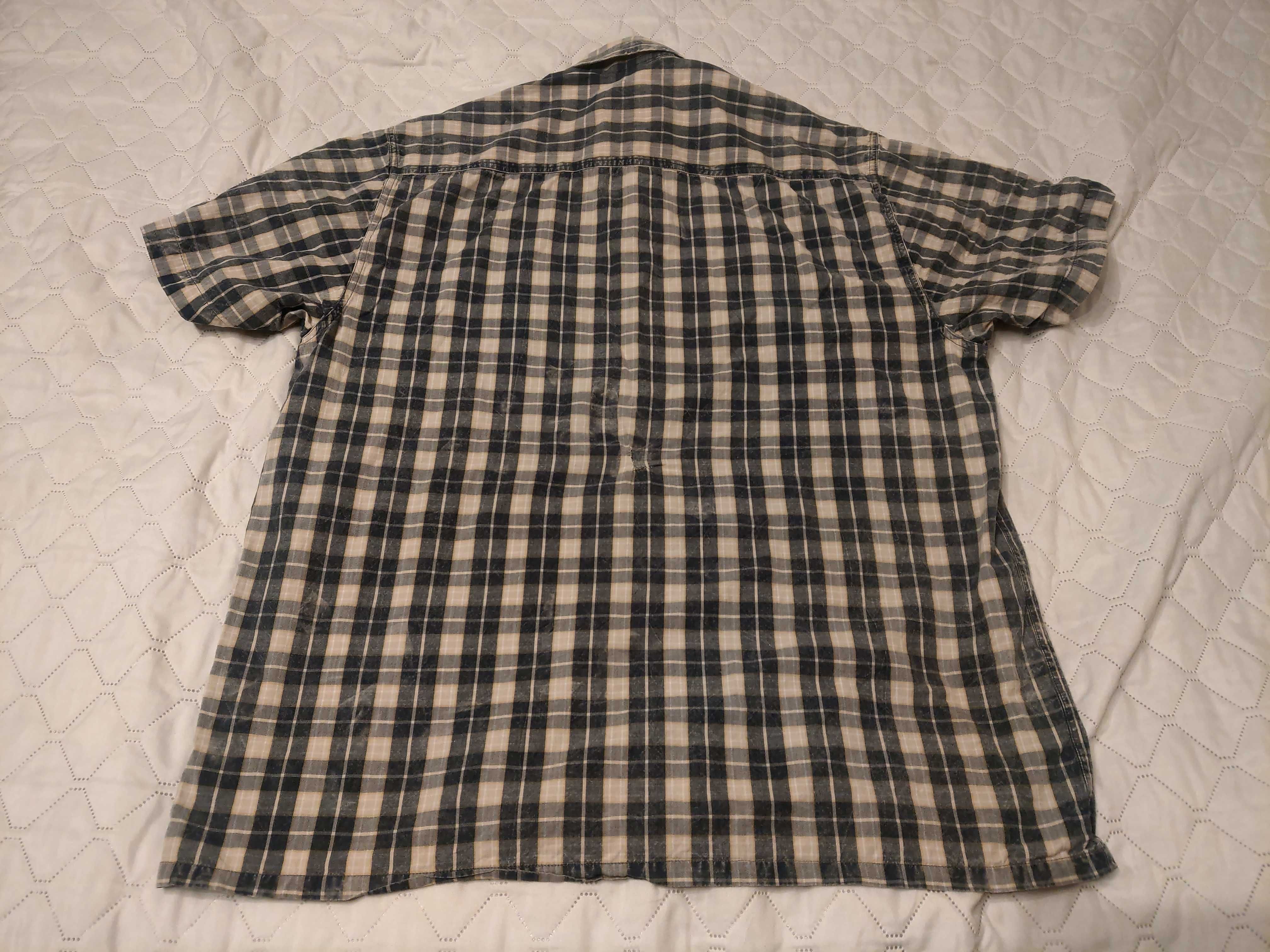 Koszula w kratę, krótki rękaw - L - Reserved