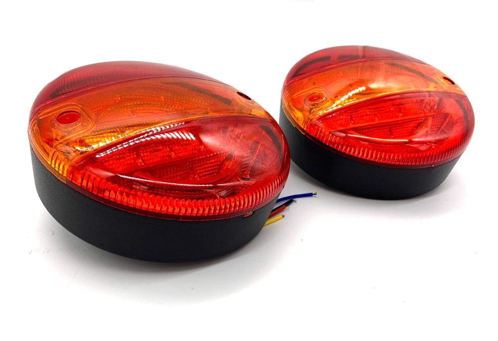 2 x lampa tylna Led okrągłe z kierunkiem dynamicznym