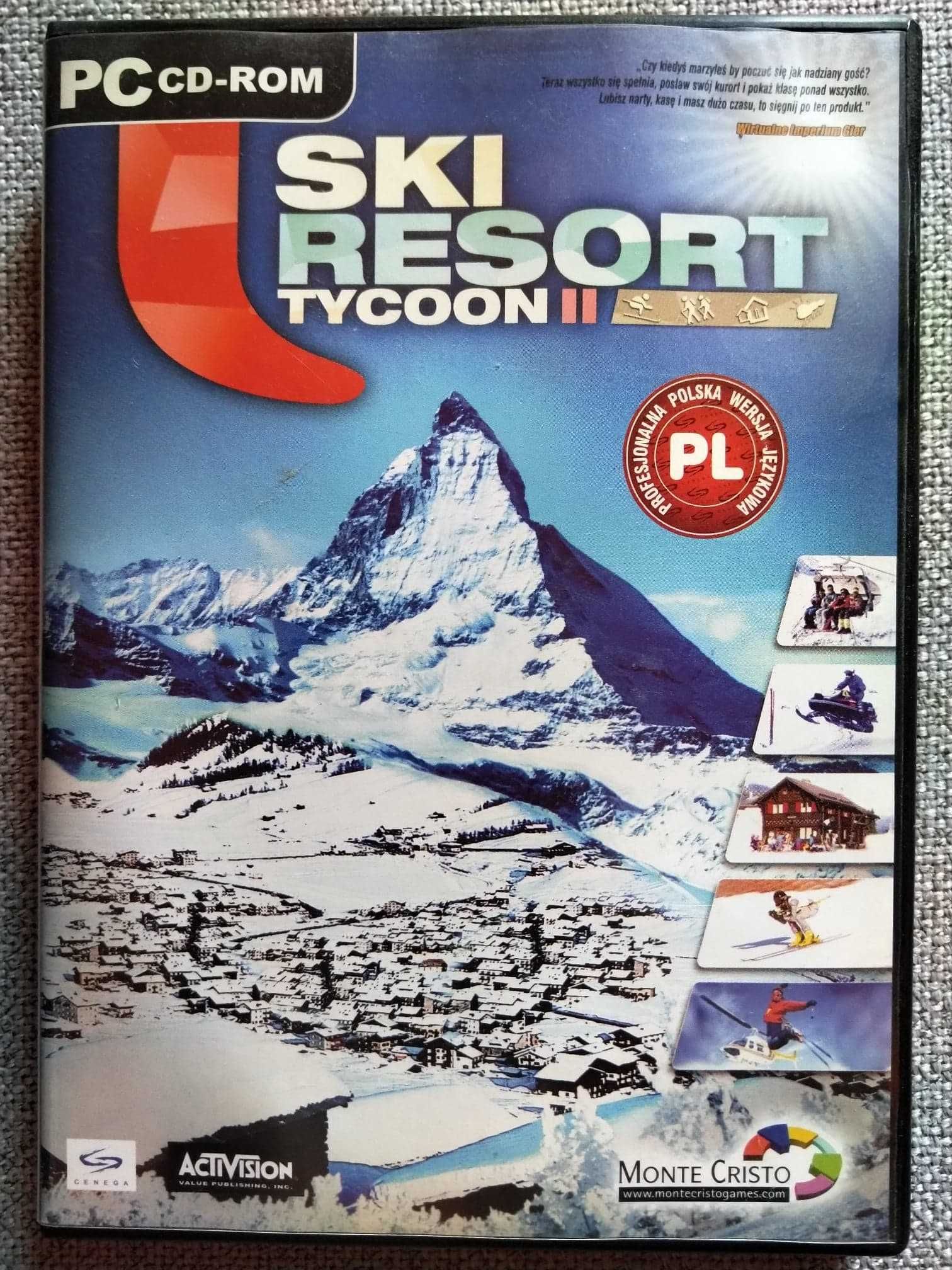 Ski Resort Tycoon II - gra komputerowa CD BOX UNIKAT