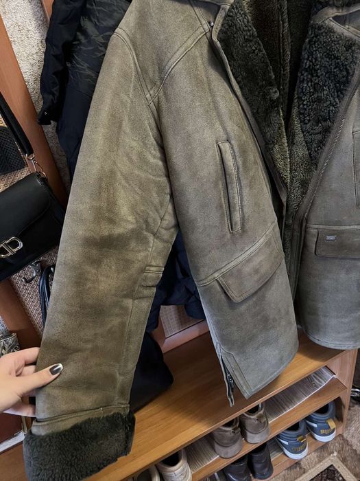 натуральная мужская дубленка