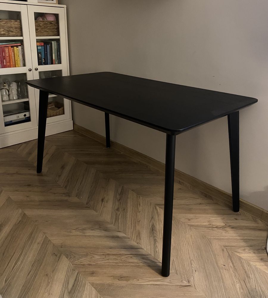 Stół czarny Lisabo Ikea 140x78