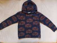 Bluza chłopięca z kapturem H&M pojazdy 122-128cm/5-6lat