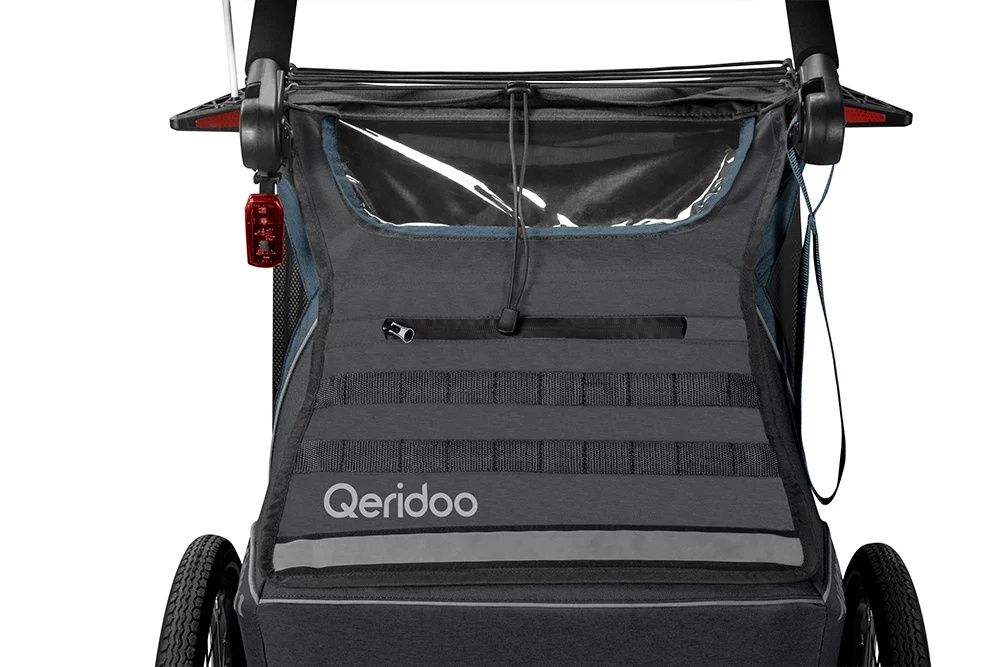 Qeridoo Kidgoo 2 Navy Blue wózek przyczepka rowerowa
