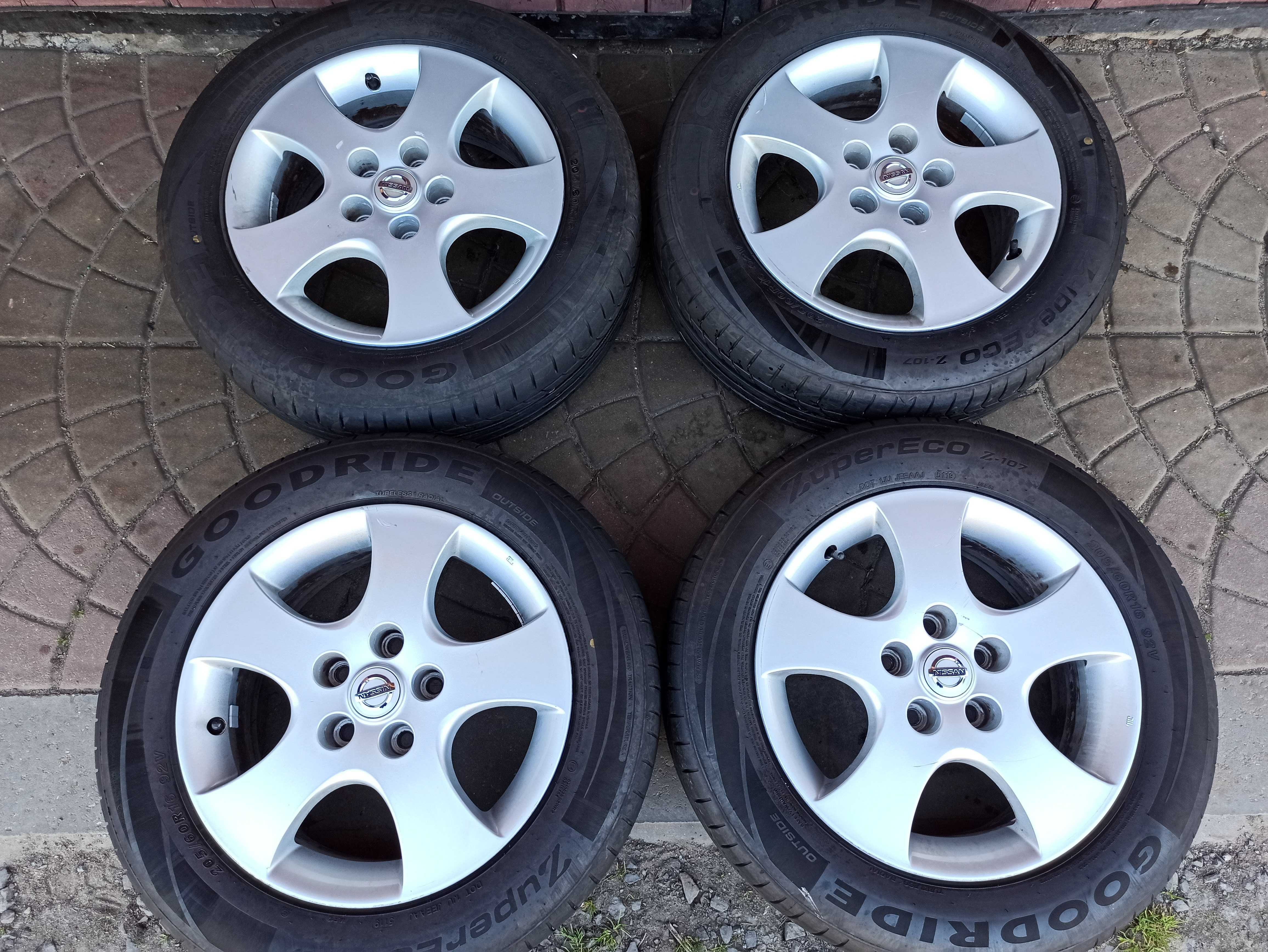 ALUFELGI 16 *5x114,3 *Opony 205/60/16 Nissan Fiat Lexus Renault Toyota