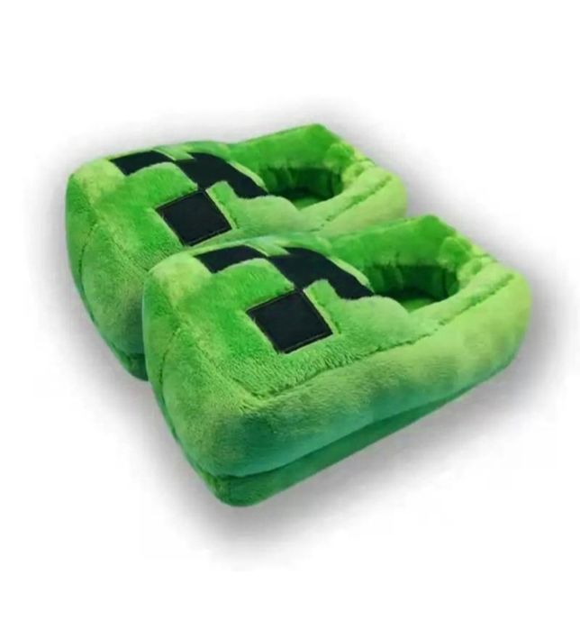 Дитячі тапки, тапочки, костюм Майнкрафт, Кріпер на 32-33-34-35 рр.