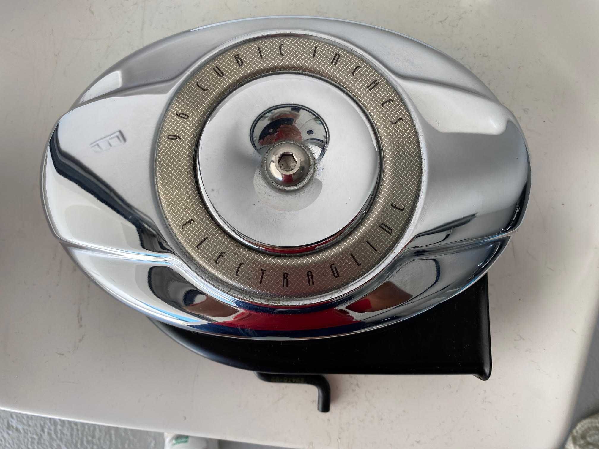 Harley Davidson buzina, filtro ar, viseira touring