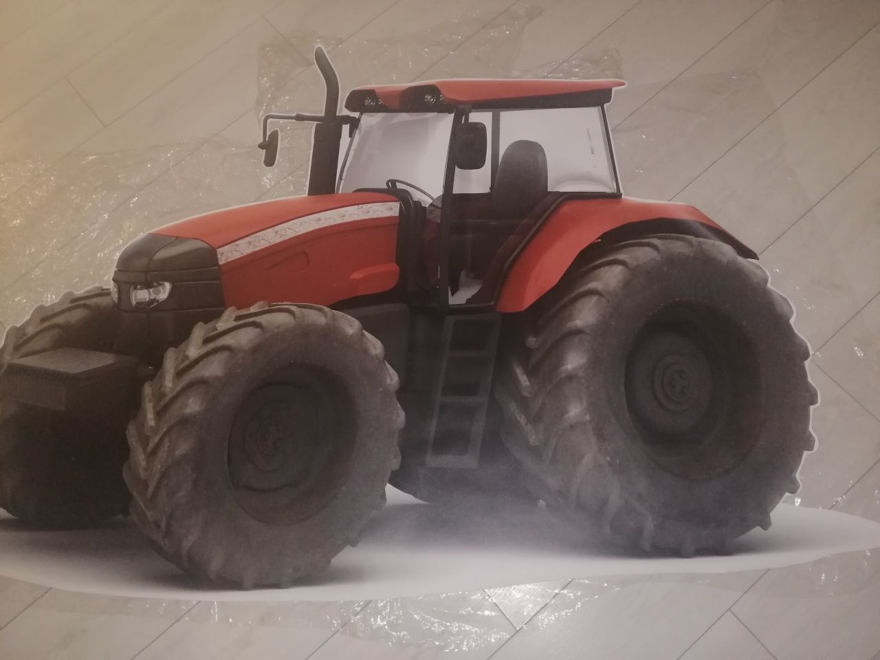 Dekoracja naklejka ścienna 3d traktor duży 160x107cm