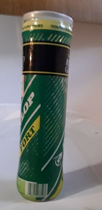 Caixa plástica vazia bolas ténis Dunlop Fort