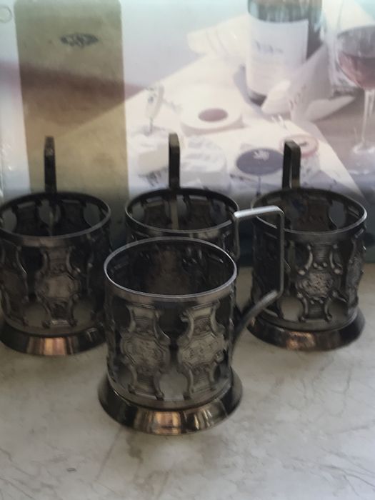 Подстаканники из СССР.Мельхиор.