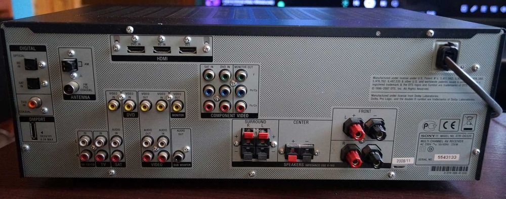 Bardzo Zadbany Amplituner Sony STR-DG520 wraz z oryginalnym pilotem