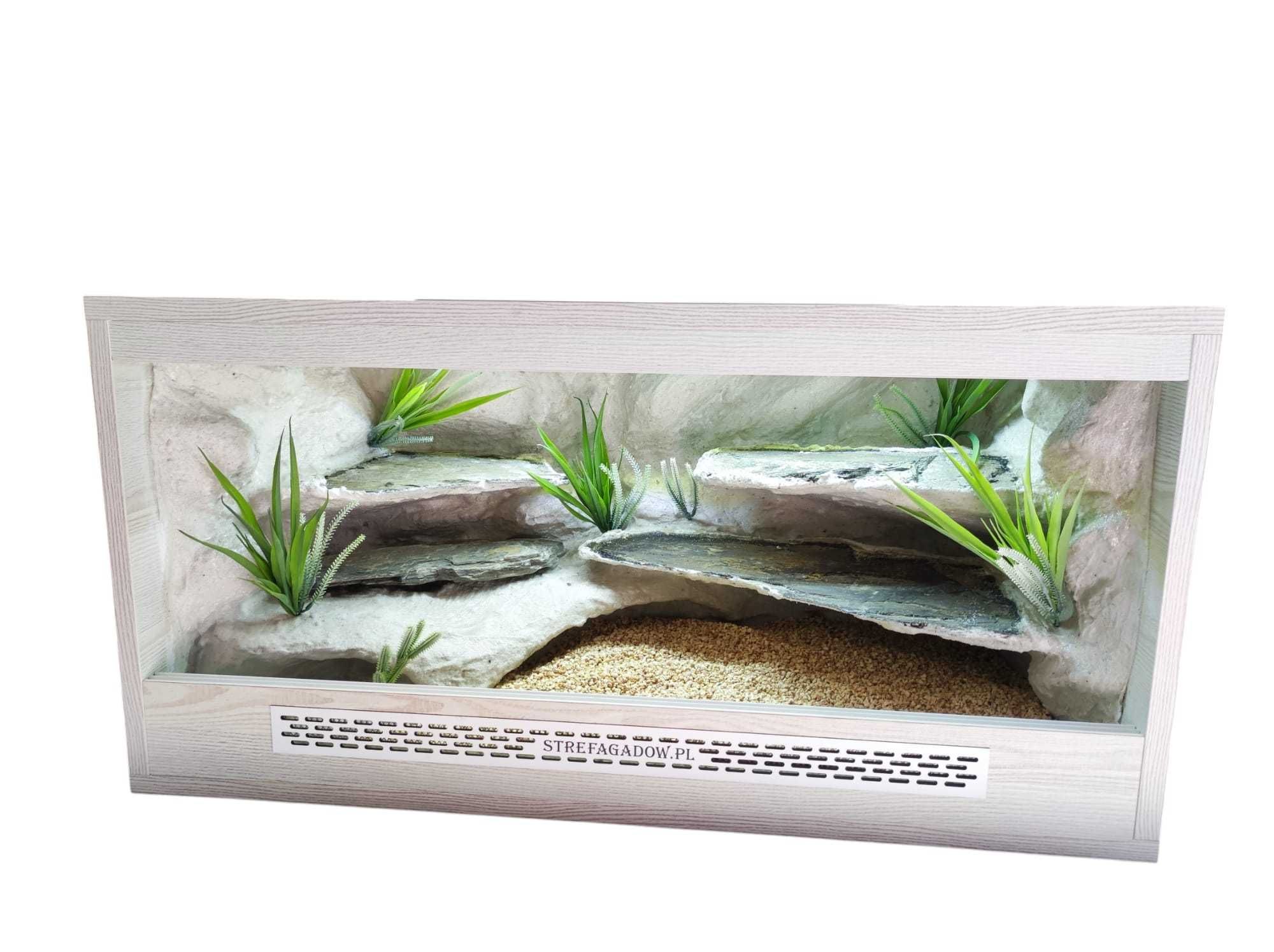 Terrarium pustynne nr693 80/40/40 dla gekona lamparciego DOSTĘPNE