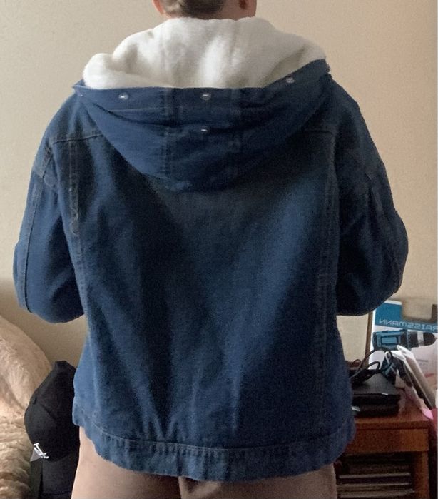 Джинсова куртка з хутром