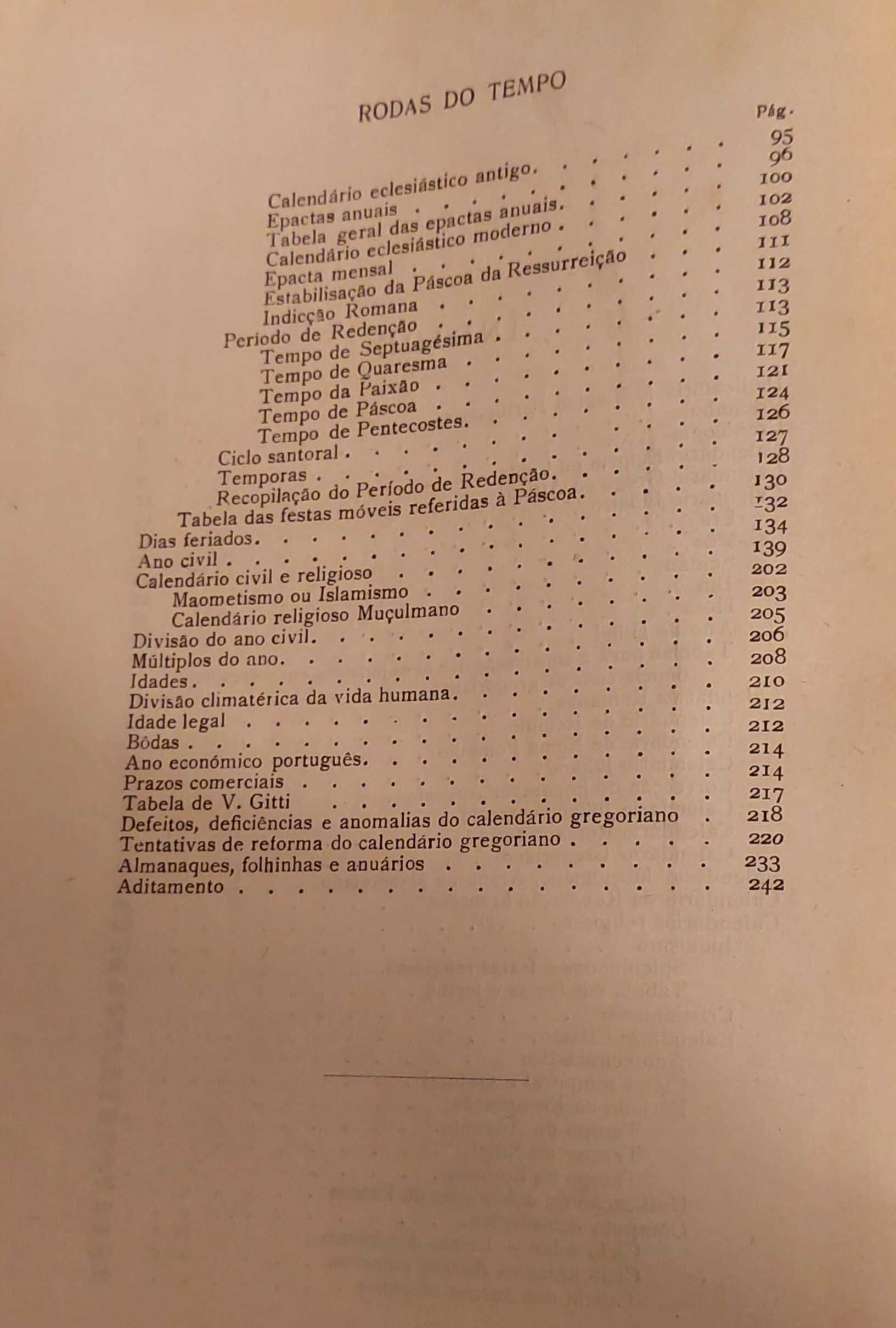 Calendarios  gregos e latinos e outros. 1932. Dois livros