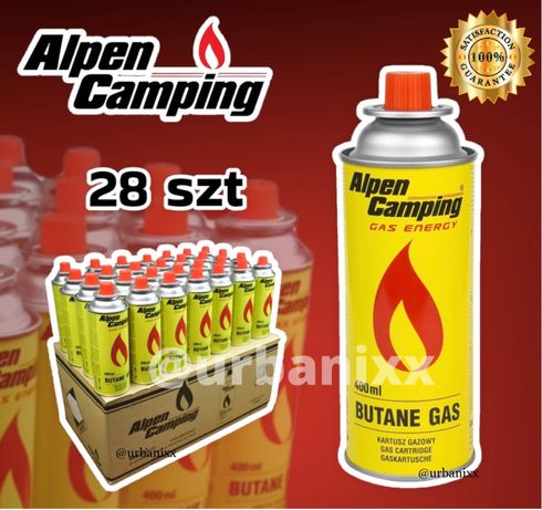 28x gaz kartusz Alpen Camping nabój do kuchenki