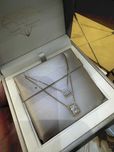 Naszyjnik z diamentami naturalnymi 0.56 CT bagiety Infinity