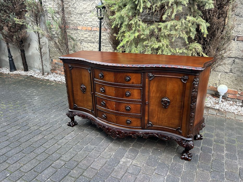 Antyczna Komoda Lwie Łapy Kredens Bufet Uniakt Antyk Po Renowacji