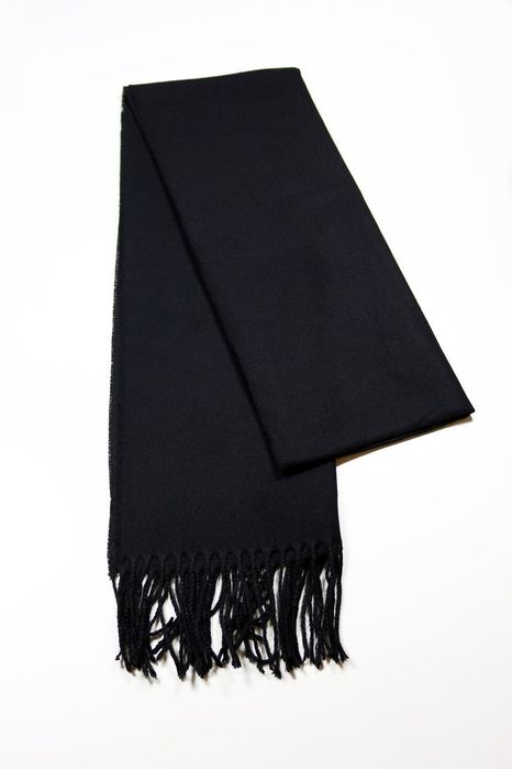 Чоловічий чорний шарф великий