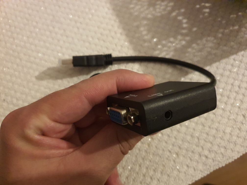 Adaptador Hdmi para Vga com saída de áudio