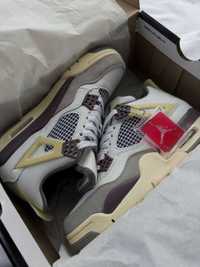Женские кроссовки Nike Air Jordan 4 white / Аир джордан білі 37 38 39