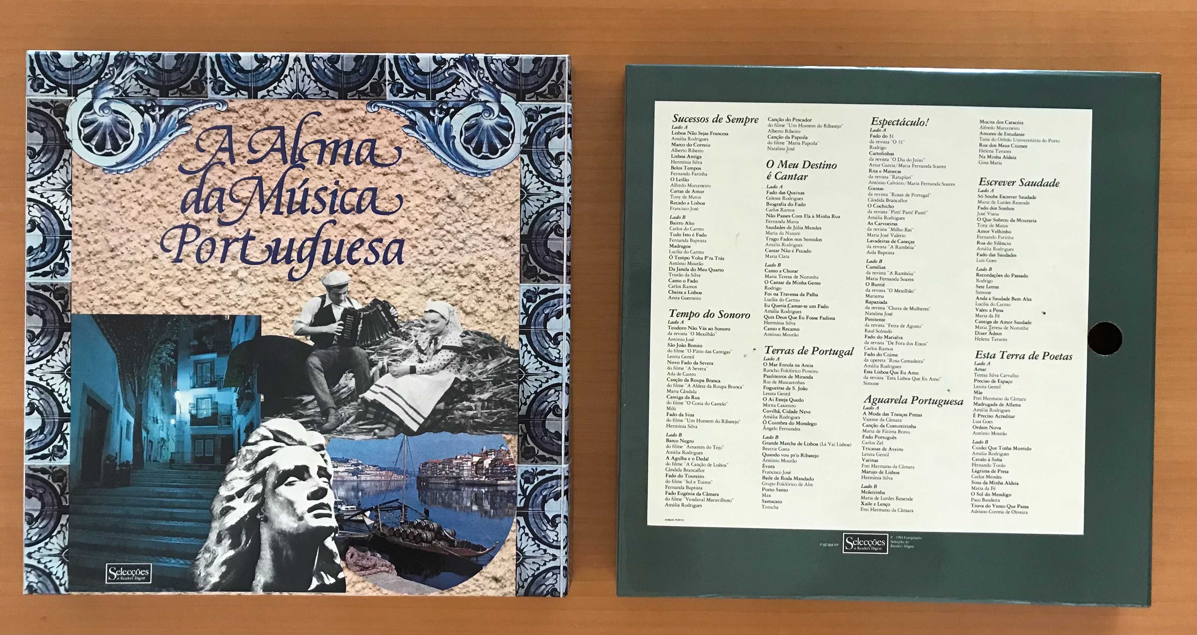 Coleção "A Alma da Música Portuguesa" 8 LPs vinil em excelente estado