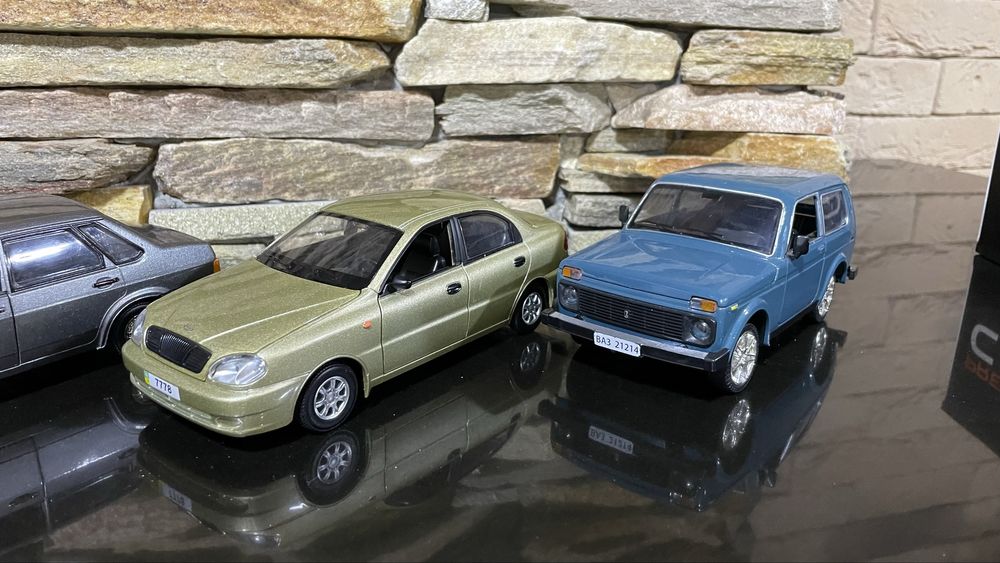 Машинка 21099 lanos 2121 ніва іграшка металева модель автопром 1:24 22