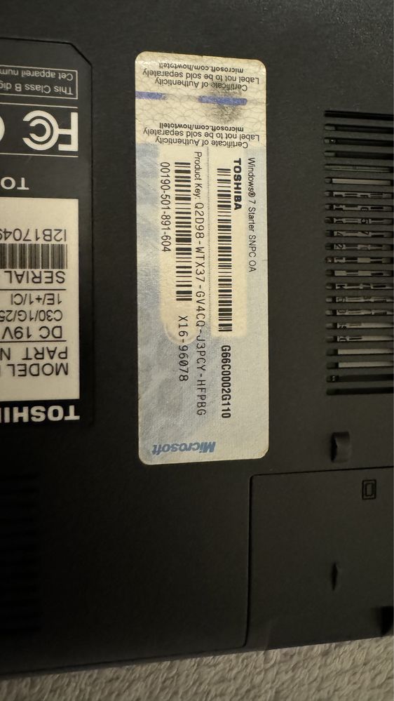 Laptop Toshiba mini