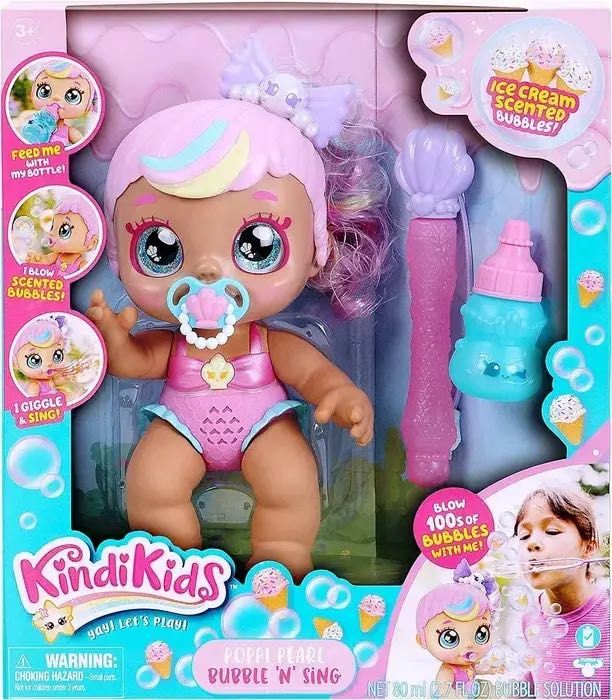 Інтерактивна лялька Кінді Кідс Поппі Бабблс Kindi Kids Electronic Doll