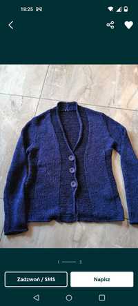 Sweter fioletowy rozpinany 40/42