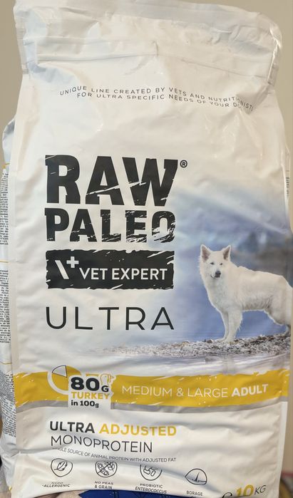 Sucha karma Raw Paleo Ultra Medium Large adult 10kg