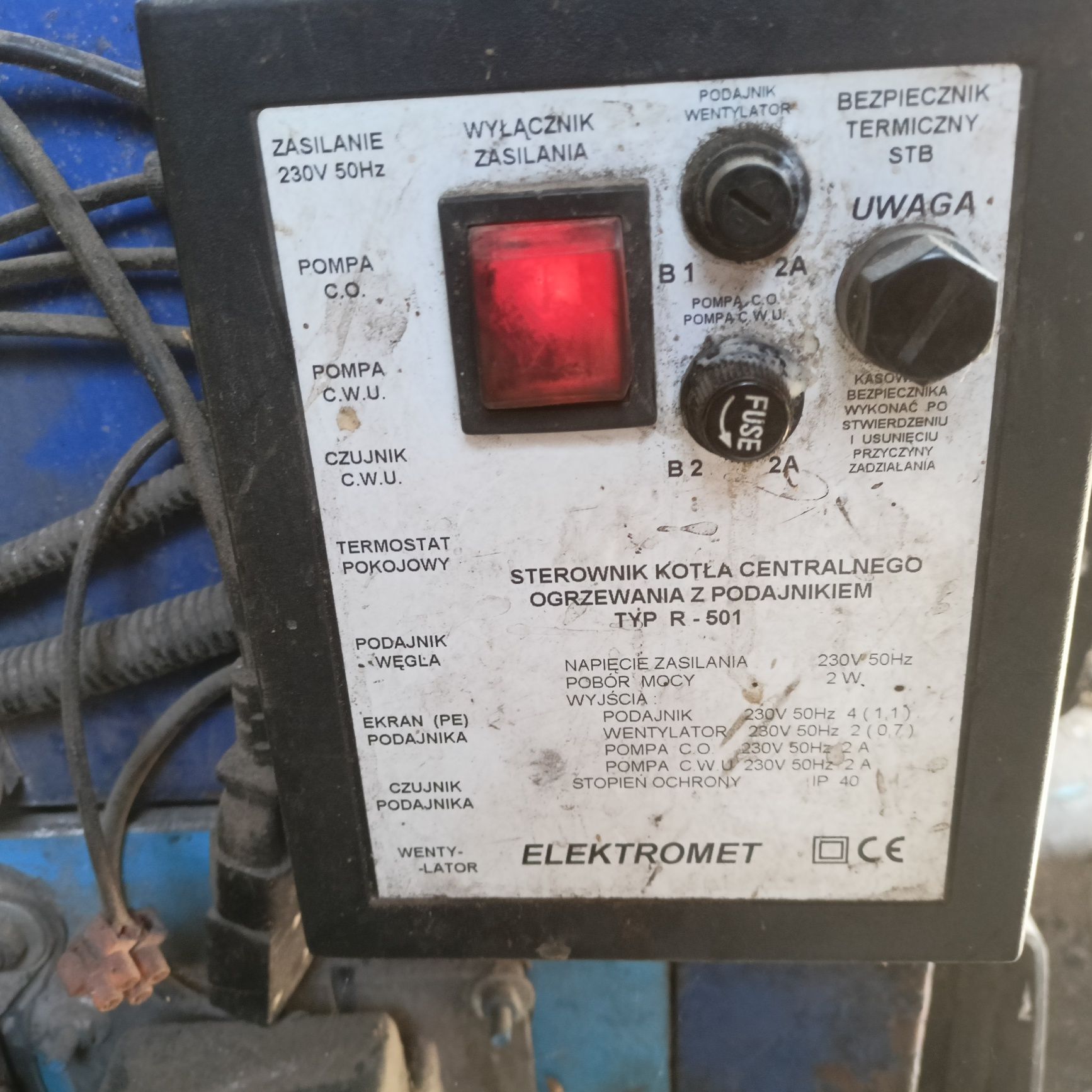 Części pieca elektrometr 15kw podajnik palnik na pellet