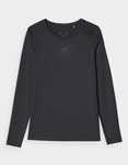 Longsleeve treningowy szybkoschnący damski - czarny 4f roz. M