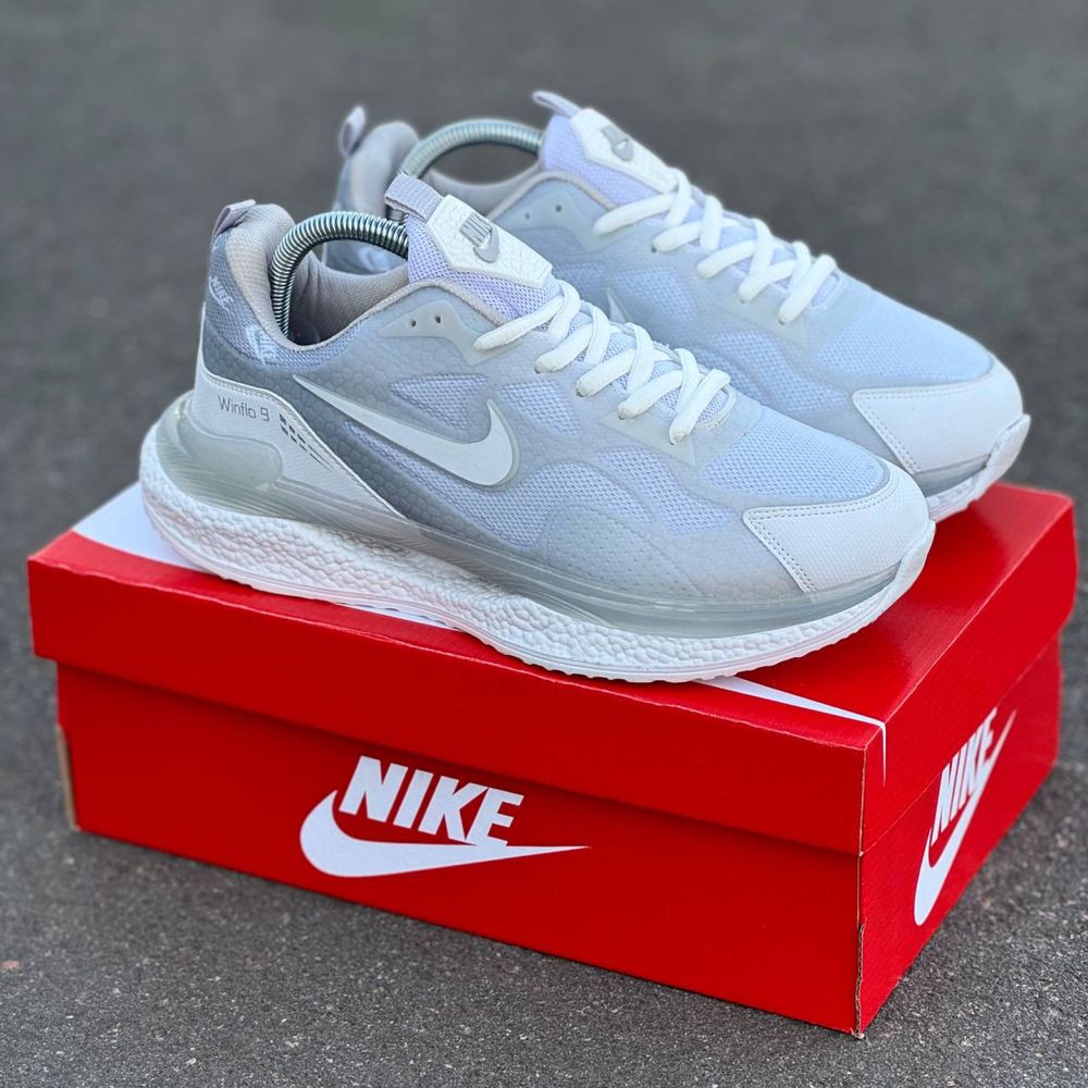 Чоловічі Кросівки Найк  Nike white grey sports 40-44 рм.