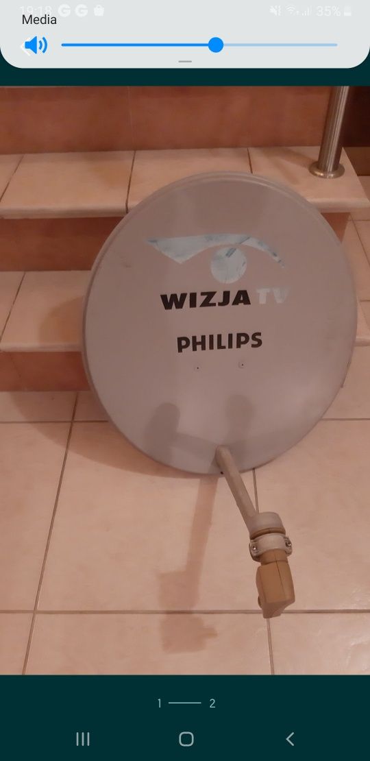 Konwerter talerz do odbioru tv satelitarnej philips kolekcja satelita