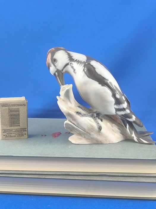 Dzięcioł Bing&Grondahl Kopenhaga #ptak #dekoracja #ozdoba #porcelana