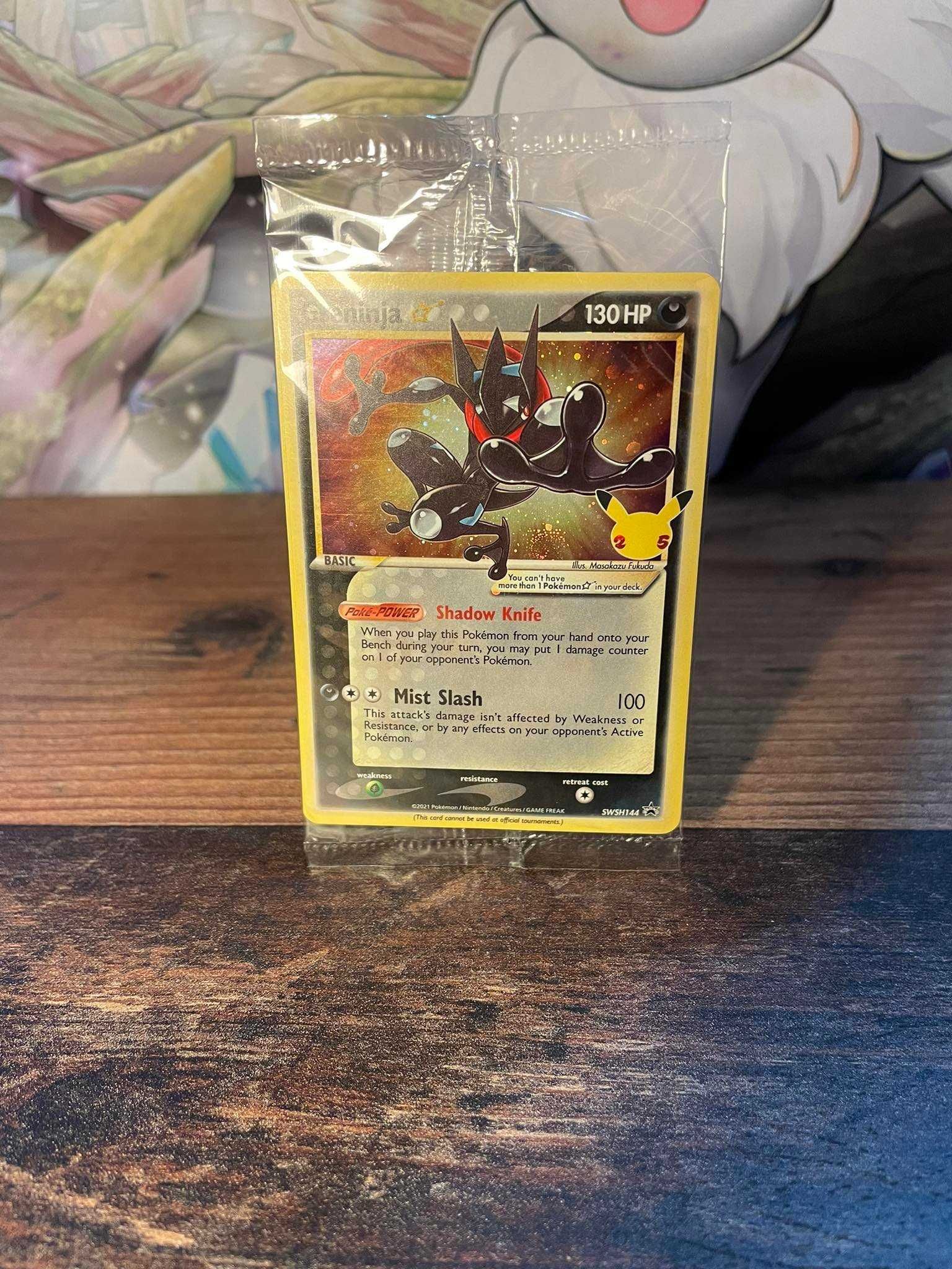 Karta pokemon TCG Greninja Star (SWSH 144) z swirlem