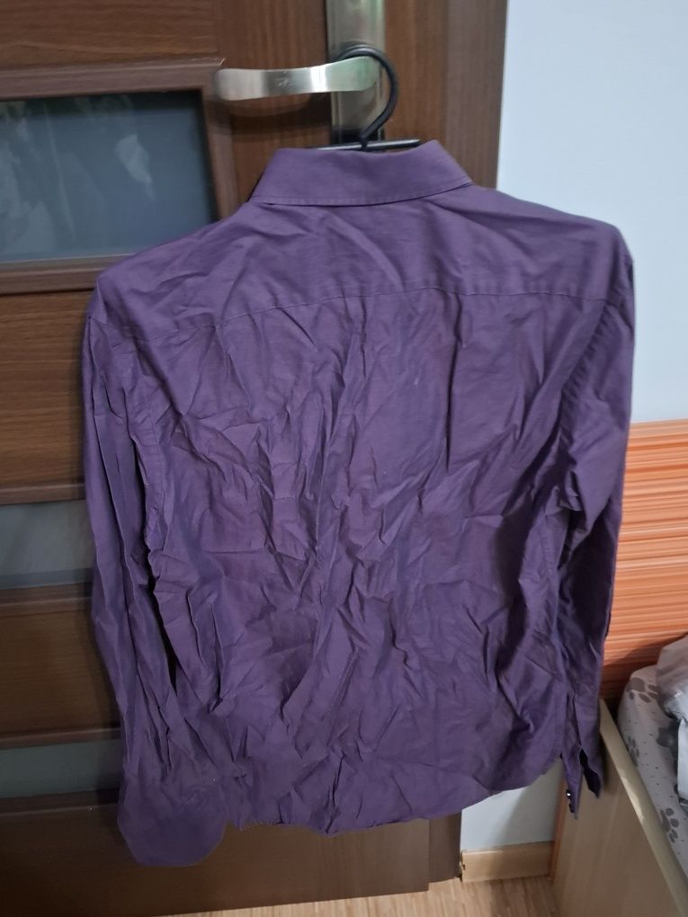 Fioletowa koszula Hugo Boss