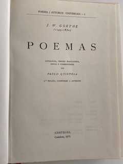 J. W. GOETHE Poemas