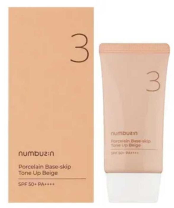 Numbuzin - No.3 - Porcelain Base-skip Tone Up Beige - 50ml