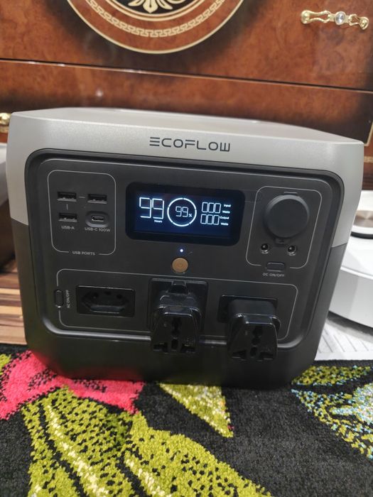 Ecoflow river 2 pro 220 з перехідниками Зарядна станція