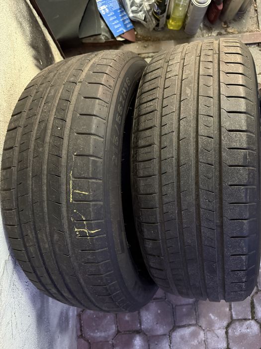 2 opony 215/55/16 cali. Dużo bieżnika.