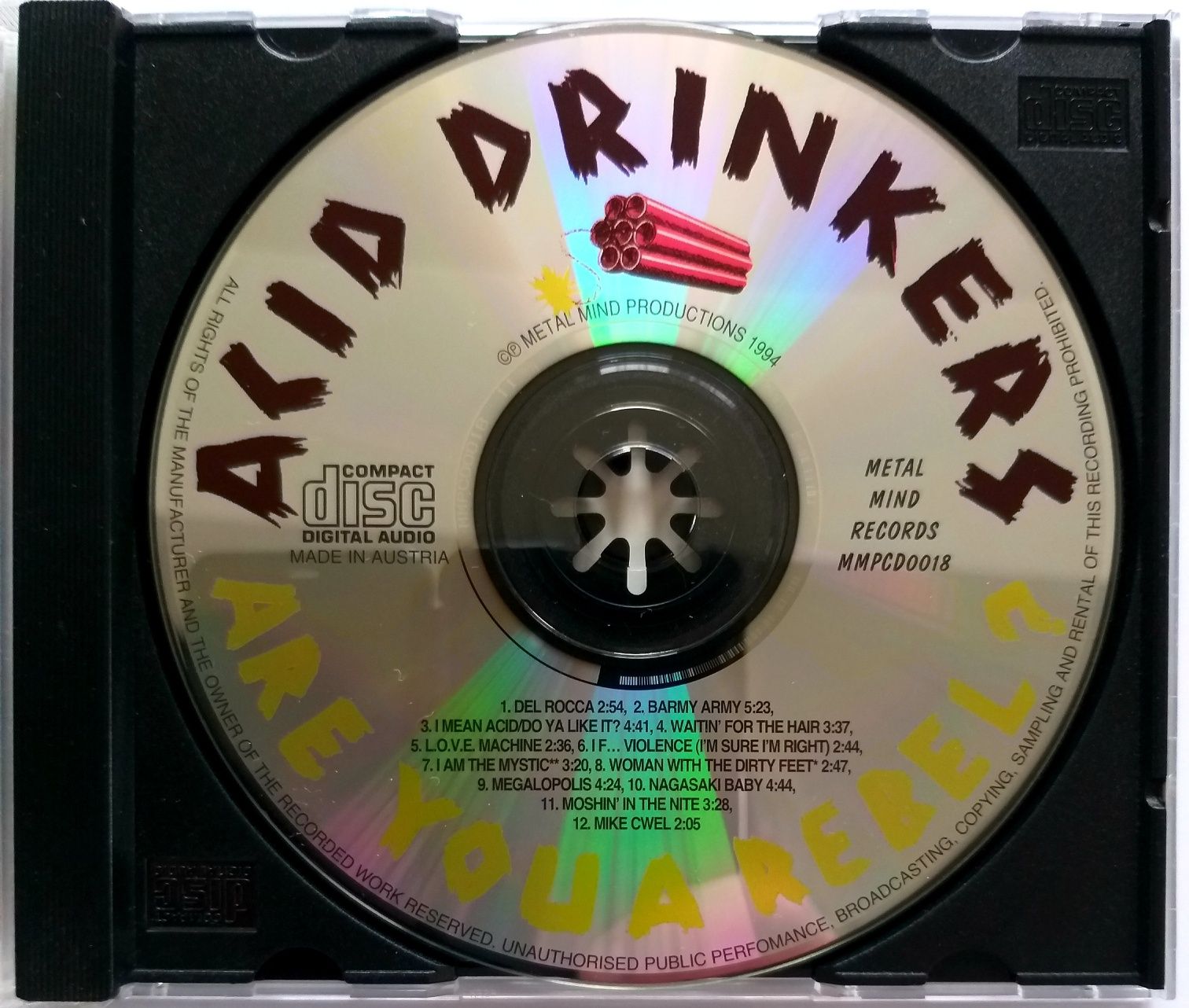 Acid Drinkers Are You A Rebel? 1994r
