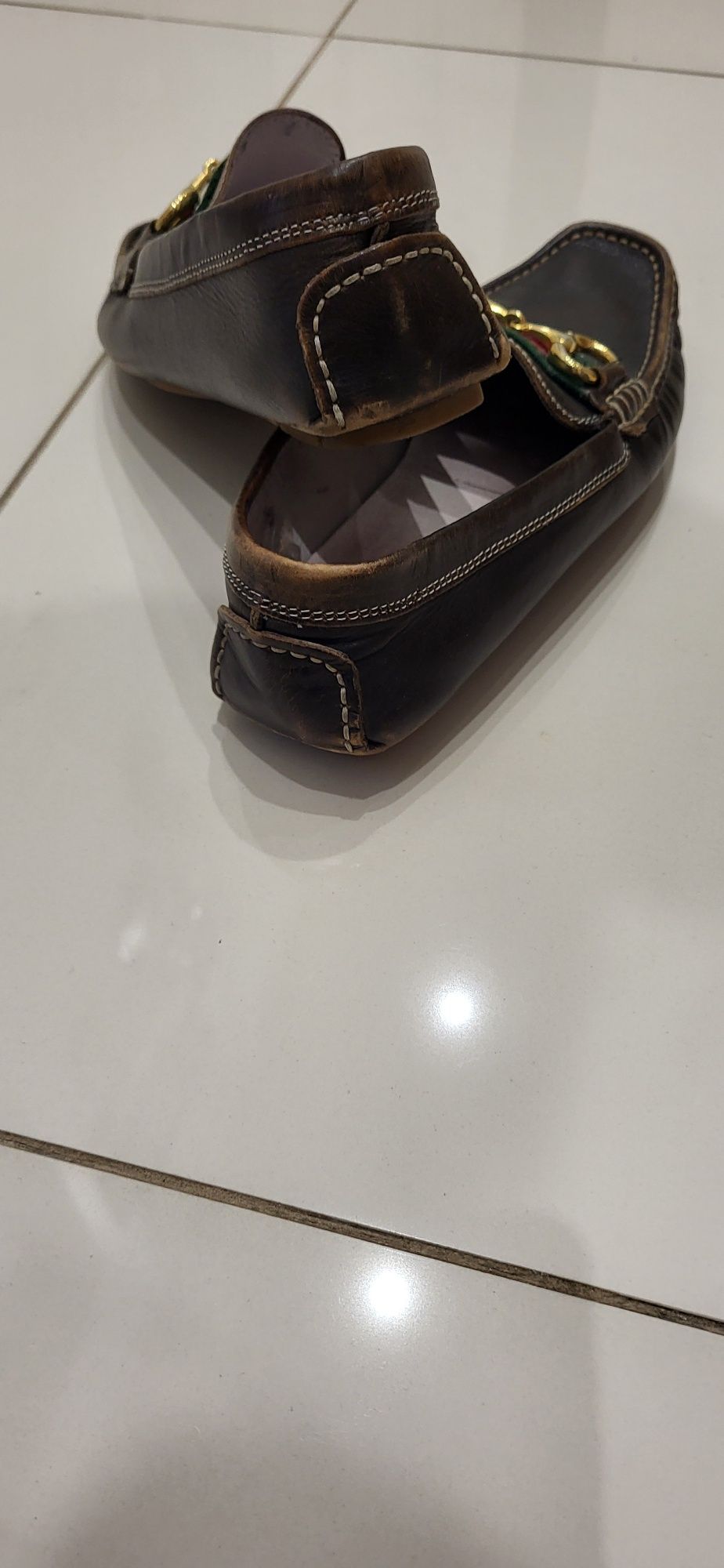 Gucci-mokasyny skóra