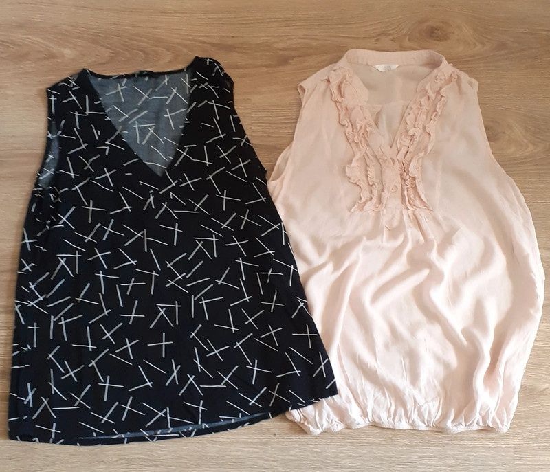 Zestaw ubrań lato 40 L h&m spodenki bluzki