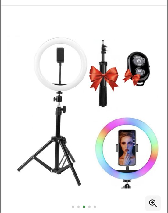 Кільцева LED лампа 45 см RGB 8 кольорів SOFT RING LIGHT