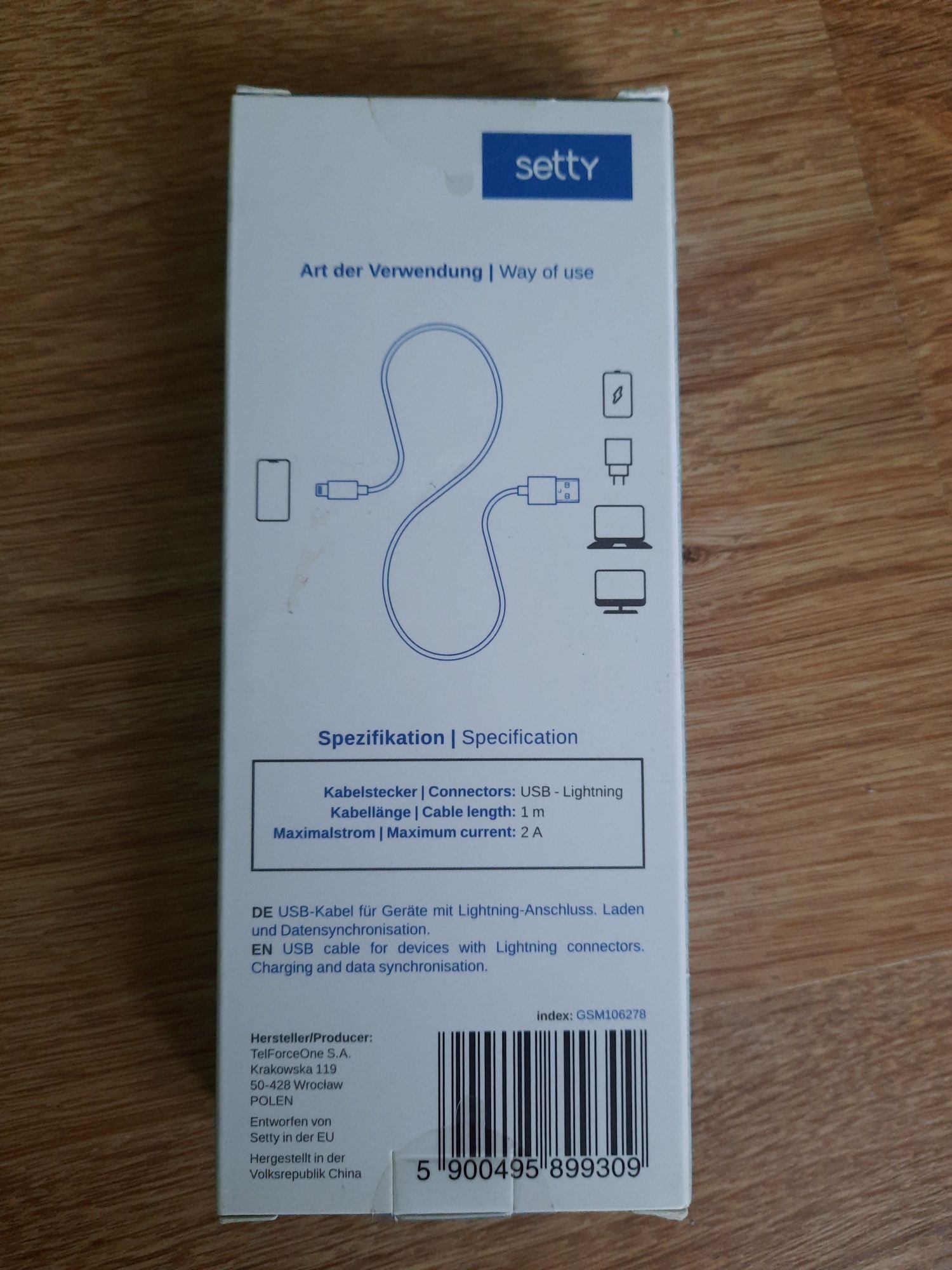 Kabel lightning Setty