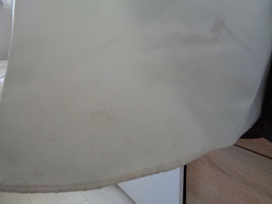 Suknia wizytowa długa brąz z ozdobnym haftem "Morgan and Co" XS 32/34