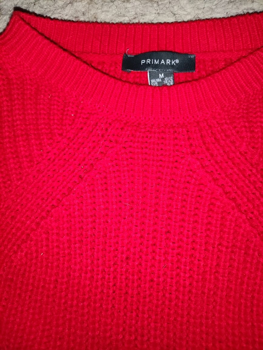 Sweter czerwony Primark rozmiar M